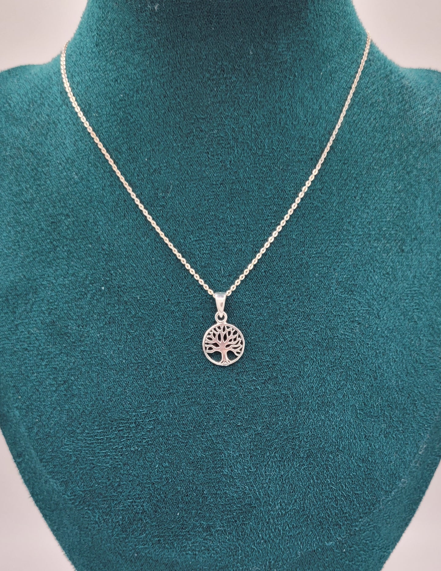 Delicate Tree of Life Pendant Necklace 925 Silver