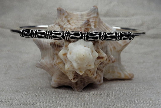 Bali Java Torque Cuff 925 Silver, Adjustable Opening, Open Cuff Bracelet, 925 Solid Silver - BBT2