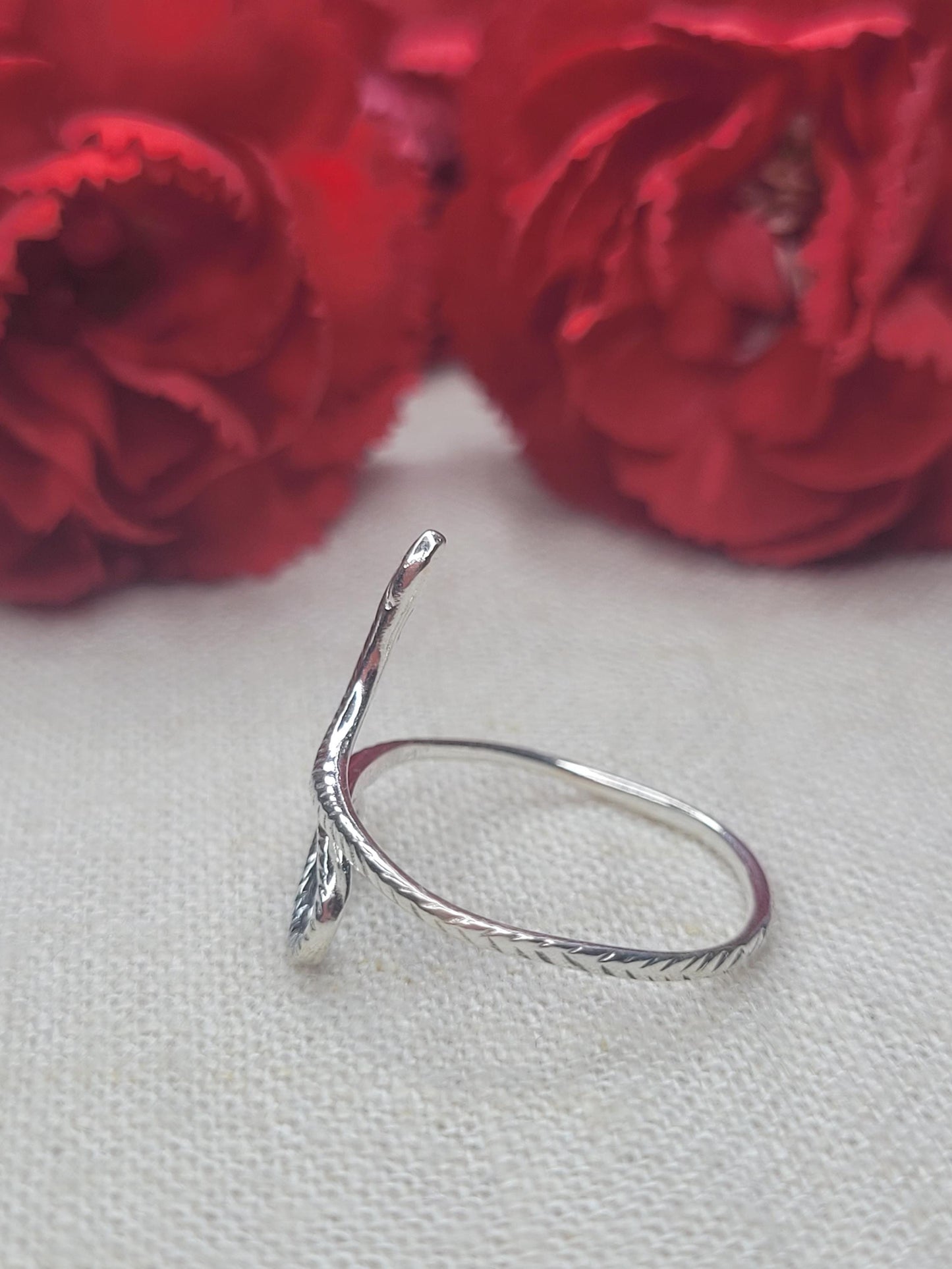 Snake Wrap Around Ring 925 Silver, Adjustable Opening, Solid 925 Silver, Statement Piece- RSN3