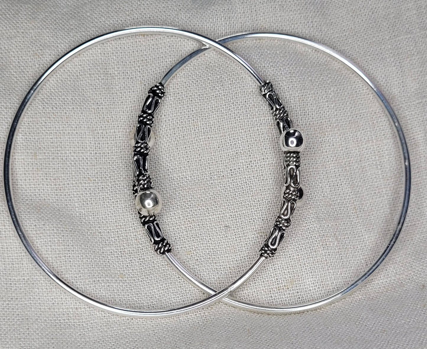 925 Silver Bali Kama Wrap-Around Bracelet, Adjustable Opening Bracelet, 925 Solid Silver – BBT3